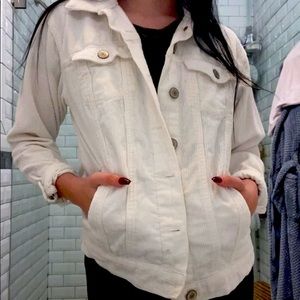 White denim jacket